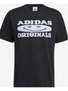 Adidas Originals Trefoil Smile Tee for Men Black OR Lavender